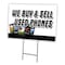 Signmission We Buy & Sell Used Ph Yard & Stake outdoor plastic coroplast window, C-1824 We Buy & Sell Used Ph C-1824 We Buy And Sell Used Ph - alternate 1